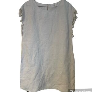 Rachel Ashwell Linen Beach Coverup Fringe XL